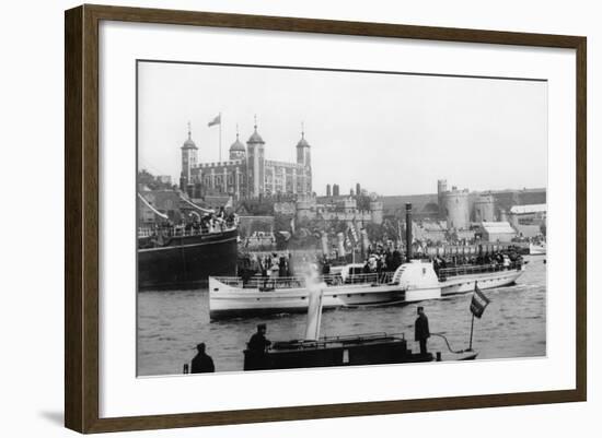 The Opening of Tower Bridge, London, 1894-null-Framed Photographic Print