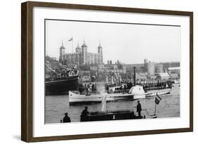 The Opening of Tower Bridge, London, 1894-null-Framed Photographic Print