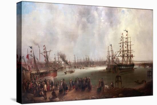 The Opening of Tyne Dock, 1859-Mark Thompson-Stretched Canvas