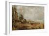 The Opening of Waterloo Bridge, c.1829-31-John Constable-Framed Giclee Print