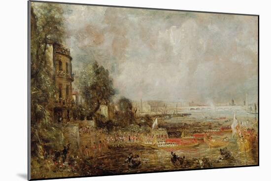 The Opening of Waterloo Bridge, c.1829-31-John Constable-Mounted Giclee Print