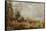 The Opening of Waterloo Bridge, c.1829-31-John Constable-Framed Stretched Canvas