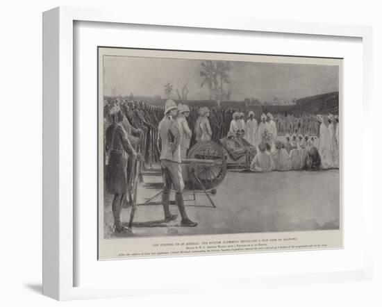 The Opening Up of Nigeria, the British Authority Installing a New Amir of Adamawa-Henry Charles Seppings Wright-Framed Giclee Print