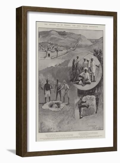 The Opening Up of Nigeria, the Zaria Relief Expedition-Henry Charles Seppings Wright-Framed Giclee Print