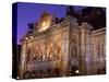 The Opera at Night, Vienna, Austria-Jean Brooks-Stretched Canvas