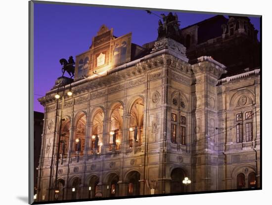 The Opera at Night, Vienna, Austria-Jean Brooks-Mounted Photographic Print