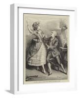 The Opera Comique in London, Mademoiselle Dejazet as the Prince De Conti-null-Framed Giclee Print