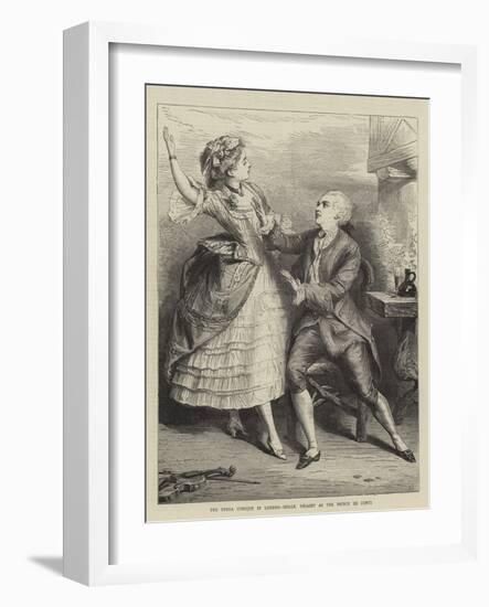 The Opera Comique in London, Mademoiselle Dejazet as the Prince De Conti-null-Framed Giclee Print