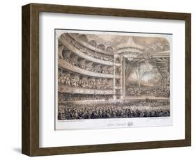 The Opera Comique in Paris, 1850-60-null-Framed Giclee Print
