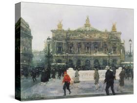 The Opera in Paris-Frantz Charlet-Stretched Canvas