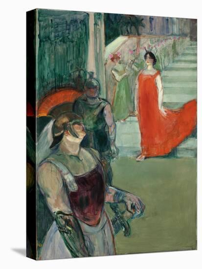 The Opera 'Messalina' at Bordeaux (Messaline Descend L'Escalier Bordé De Figurants), 1900-1901-Henri de Toulouse-Lautrec-Stretched Canvas