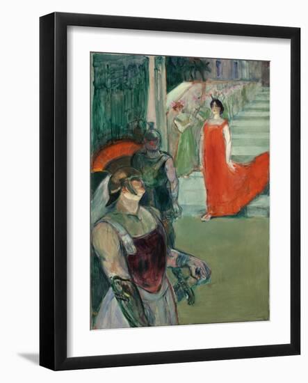 The Opera 'Messalina' at Bordeaux (Messaline Descend L'Escalier Bordé De Figurants), 1900-1901-Henri de Toulouse-Lautrec-Framed Giclee Print