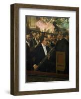 The Opera Orchestra, about 1870-Edgar Degas-Framed Giclee Print