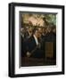 The Opera Orchestra, about 1870-Edgar Degas-Framed Giclee Print