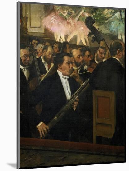 The Opera Orchestra, about 1870-Edgar Degas-Mounted Giclee Print
