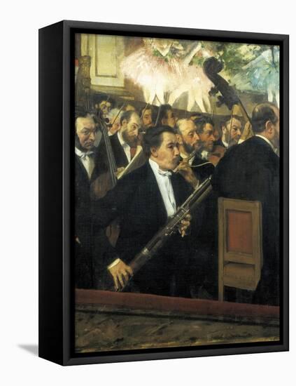 The Opera Orchestra-Edgar Degas-Framed Stretched Canvas