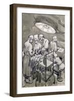 The Operation Theatre, 1966-Osmund Caine-Framed Giclee Print