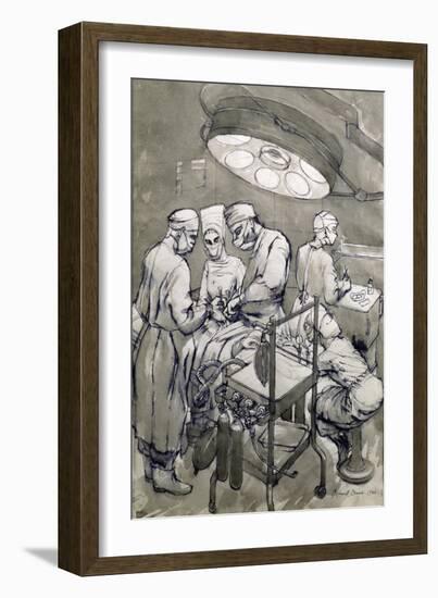 The Operation Theatre, 1966-Osmund Caine-Framed Giclee Print