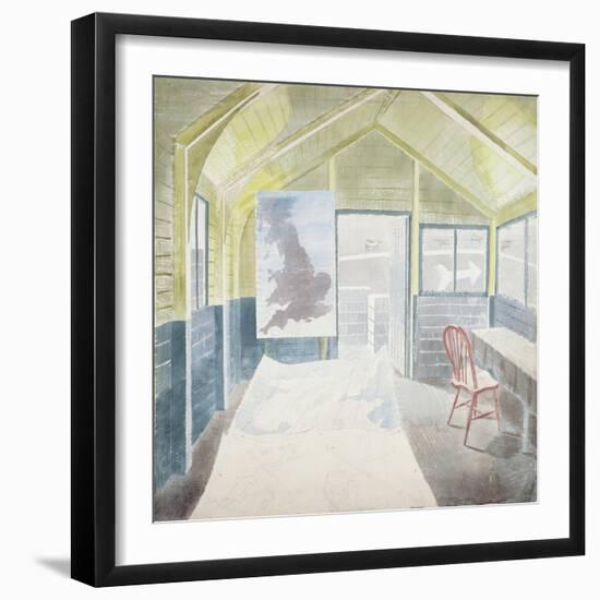 The Operations Room-Eric Ravilious-Framed Giclee Print