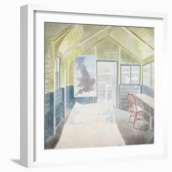 The Operations Room-Eric Ravilious-Framed Giclee Print