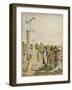 The Optical Telegraph of Claude Chappe and His Brother Erected-null-Framed Art Print