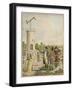 The Optical Telegraph of Claude Chappe and His Brother Erected-null-Framed Art Print