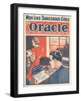 The Oracle, Pulp Fiction Secretaries Magazine, UK, 1938-null-Framed Giclee Print