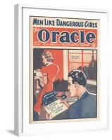 The Oracle, Pulp Fiction Secretaries Magazine, UK, 1938-null-Framed Giclee Print