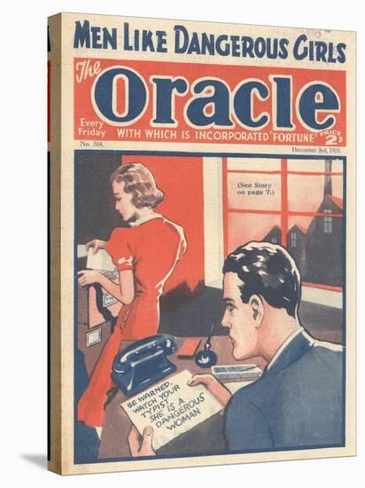 The Oracle, Pulp Fiction Secretaries Magazine, UK, 1938-null-Stretched Canvas