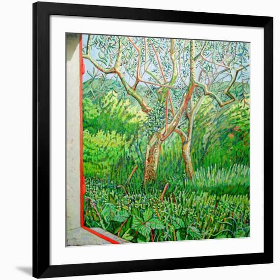 The Orange Edge of the Barn, 2011-Noel Paine-Framed Giclee Print