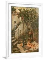 The Orange Gatherers-John William Waterhouse-Framed Giclee Print