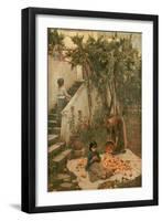The Orange Gatherers-John William Waterhouse-Framed Premium Giclee Print