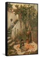 The Orange Gatherers-John William Waterhouse-Framed Stretched Canvas