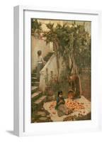 The Orange Gatherers-John William Waterhouse-Framed Giclee Print