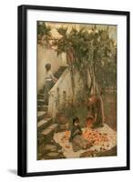 The Orange Gatherers-John William Waterhouse-Framed Giclee Print