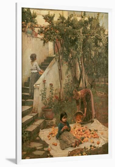 The Orange Gatherers-John William Waterhouse-Framed Giclee Print