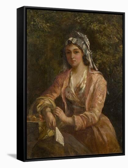 The Orange Seller-Thomas Faed-Framed Stretched Canvas