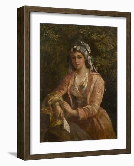 The Orange Seller-Thomas Faed-Framed Giclee Print