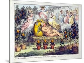 The Orangerie - or - the Dutch Cupid Reposing after the Fatigues of Planting, Published 1796-James Gillray-Stretched Canvas