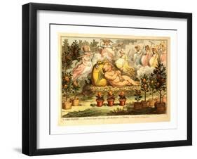 The Orangerie or the Dutch Cupid Reposing after the Fatigues of Planting-null-Framed Giclee Print