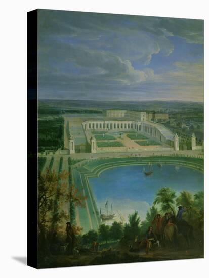 The Orangery and the Chateau at Versailles, 1696-Jean-Baptiste Martin-Stretched Canvas