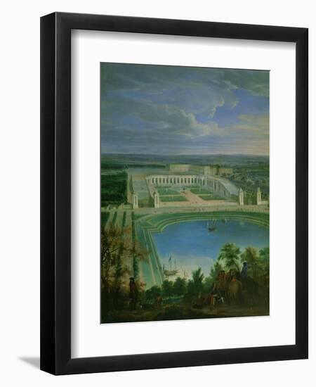The Orangery and the Chateau at Versailles, 1696-Jean-Baptiste Martin-Framed Giclee Print