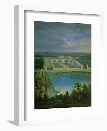 The Orangery and the Chateau at Versailles, 1696-Jean-Baptiste Martin-Framed Giclee Print