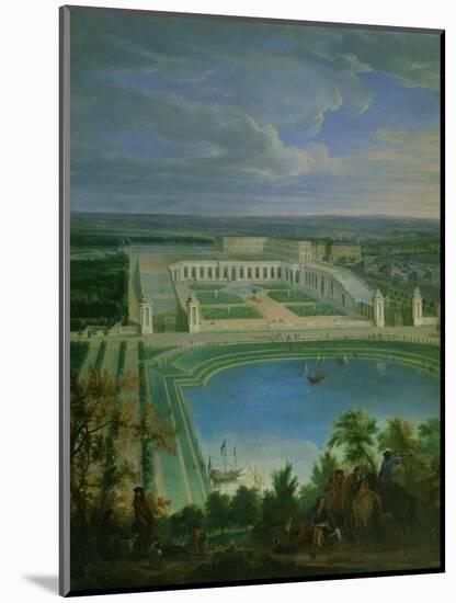 The Orangery and the Chateau at Versailles, 1696-Jean-Baptiste Martin-Mounted Giclee Print