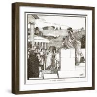 The Oration of Demostenes (Litho)-English-Framed Giclee Print