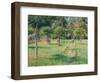 The Orchard at Éragny, 1896-Camille Pissarro-Framed Giclee Print