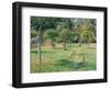 The Orchard at Éragny, 1896-Camille Pissarro-Framed Giclee Print