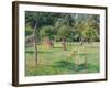 The Orchard at Éragny, 1896-Camille Pissarro-Framed Giclee Print