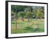 The Orchard at Éragny, 1896-Camille Pissarro-Framed Giclee Print