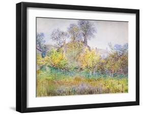 The orchard, c. 1874 (oil on canvas)-Claude Monet-Framed Giclee Print